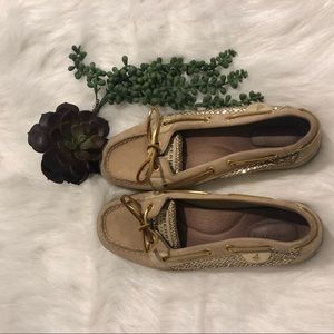 Gold Sperry Topsider